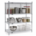 Thumbnail image #3 for 48-Inch Chrome Security Enclosure Kit with Hinged Doors for Wire Shelving