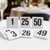 Thumbnail image #3 for American Metalcraft Heavy Plastic Double-Sided Table Number Cards, 1-50, 4-Inch Square