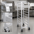 Thumbnail image #3 for Channel Lifetime Tough Heavy-Duty Aluminum End-Load Platter Rack, 11-Capacity for 18-Inch Platters, 64-Inch High