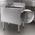 Thumbnail image #3 for Eagle 2200 Series 30 Inch Underbar Ice Bin/Cocktail Unit with Sliding Cover, 123 lb Capacity