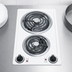Thumbnail image #4 for Summit Commercial 12-Inch White Porcelain 2-Burner Electric Radiant Cooktop