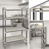 Thumbnail image #3 for Cambro Camshelving Elements XTRA 4-Tier Vented High Density Top Rail Mobile Starter Unit, 21 x 54 x 80 Inches