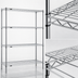 Thumbnail image #3 for Redipak Red-i-Pak 4-Tier Stationary Wire Shelving Unit, 48 x 24 x 74 Inches, Chrome Finish