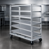 Thumbnail image #3 for FWE Heavy-Duty Aluminum Queen Mary Utility Cart, 6-Shelf, 75-Inch Wide