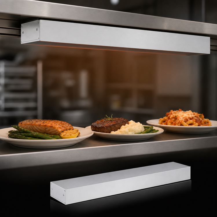 Product image #3 for Hatco Glo-Ray 30-Inch Single Unlighted Infrared Strip Heater, 660W, Aluminum