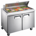 Thumbnail image #3 for Hurakan 60-Inch Refrigerated Sandwich Prep Table, 2-Door, 15 Cu. Ft., Self-Contained
