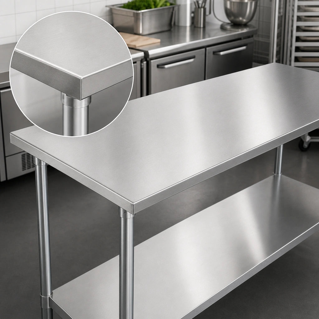 16-Gauge 430 Stainless Steel Top