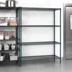 Thumbnail image #3 for Metro Super Erecta AN466K3 Add-On Wire Shelving Unit, 60"W x 21"D x 63"H, 4 Shelves, Metroseal 3 Epoxy-Coated Finish with Microban