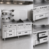 Thumbnail image #3 for Garland Arctic Fire 53-Inch Self-Contained Side-Mounted Freezer Base with 2 Self-Closing Drawers, 115V
