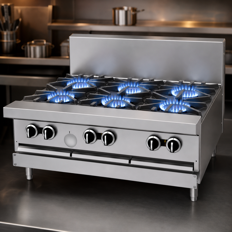 Product image #3 for Garland G Starfire Pro G36-6T 36-Inch Natural Gas Modular Restaurant Range with 6 Open Burners