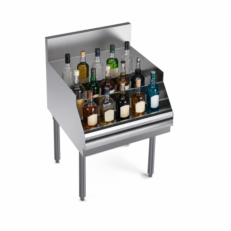 Product image #3 for Krowne Royal Series Freestanding Underbar Liquor Bottle Display Unit, 24-Bottle Capacity