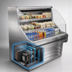Thumbnail image #3 for Howard-McCray Ovation Series 63 Inch Self-Contained Curved Open Merchandiser, 44 Inch High, Stainless Steel