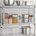 Thumbnail image #3 for Chrome Wire Shelving Security Enclosure Kit, 30 x 21 Inches, Hinged Doors