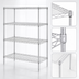 Thumbnail image #3 for Metro Super Erecta Convenience Pak 36 Inch W x 18 Inch D x 74 Inch H 4-Shelf Stationary Wire Shelving Unit with Brite Finish
