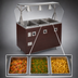 Thumbnail image #3 for Vollrath 2-Series Affordable Portable 3-Well Hot Food Station, 46-Inch Wide, Walnut Woodgrain Enclosed Base with Buffet Breath Guard