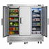 Thumbnail image #3 for Everest Refrigeration 3-Section Dual Temperature Reach-In Refrigerator/Freezer Combo, Bottom Mount, Stainless Steel