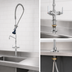 Thumbnail image #3 for T&S Brass B-2338-08 Deck Mount Single-Hole Pre-Rinse Unit with Add-On Faucet and 12-Inch Swing Nozzle