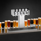 Thumbnail image #3 for Perlick Corporation 4006-16B 16-Faucet Countertop Glycol-Cooled Stainless Steel Bridge Tee Draft Beer Tower