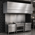 Thumbnail image #4 for Avtec SimpleSpec Type I Wall-Mounted Box Canopy Hood, 144 x 60 x 24 Inches, 430 Stainless Steel