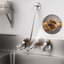 Thumbnail image #3 for T&S Brass Service Sink / Mop Sink Faucet with Concealed Bypass Mixing Valve and Pail Hook Nozzle, 8-Inch Centers