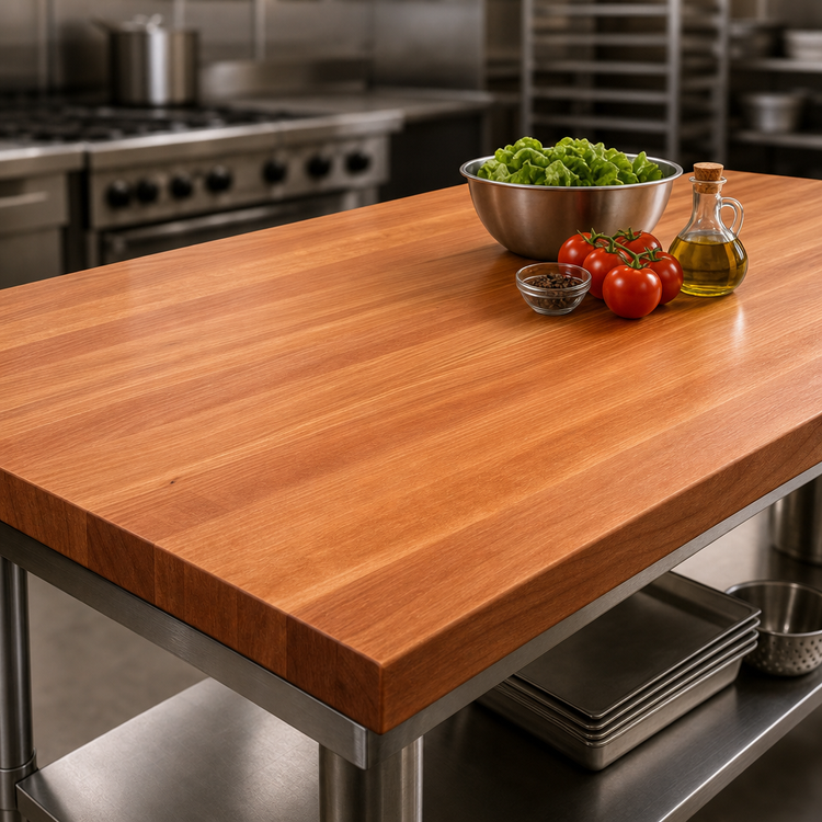 Product image #3 for Boos Block American Cherry Edge Grain Kitchen Countertop, 120 x 30 x 2-1/4 Inches, Varnique Finish