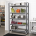 Thumbnail image #3 for Cambro Camshelving Elements XTRA 5-Tier Stationary Starter Shelving Unit, 24 x 54 x 84 Inches, Speckled Gray