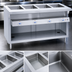 Thumbnail image #3 for Thurmaduke E-3-DLSS 3-Well Electric Steamtable with Stainless Steel Sealed Wells, Undershelf, and Cutting Board