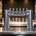 Thumbnail image #3 for Micro Matic Metropolis H 2-Column 6-Faucet Air-Cooled Stainless Steel Countertop Draft Tower