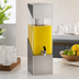 Thumbnail image #3 for Cal-Mil Squared Single Beverage Dispenser, 3 Gallon Acrylic Tank, Stainless Steel Base