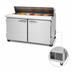 Thumbnail image #3 for Turbo Air PRO Series 60-Inch Two-Section Sandwich/Salad Prep Table with 16-Pan Opening, Solid Doors, Rear-Mount Self-Contained Compressor