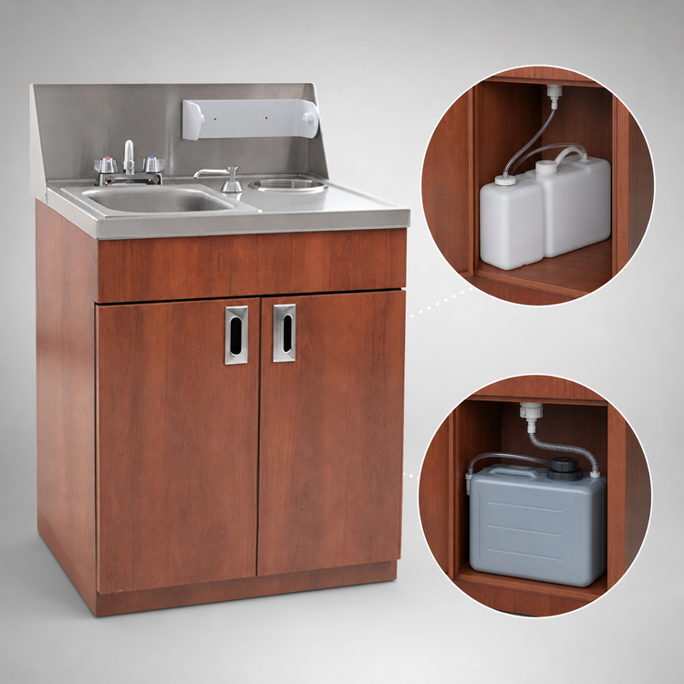 Product image #3 for Eagle Group PHS-A-C-LB Portable Self-Contained Hand Wash Sink with Acrylic Water Plate