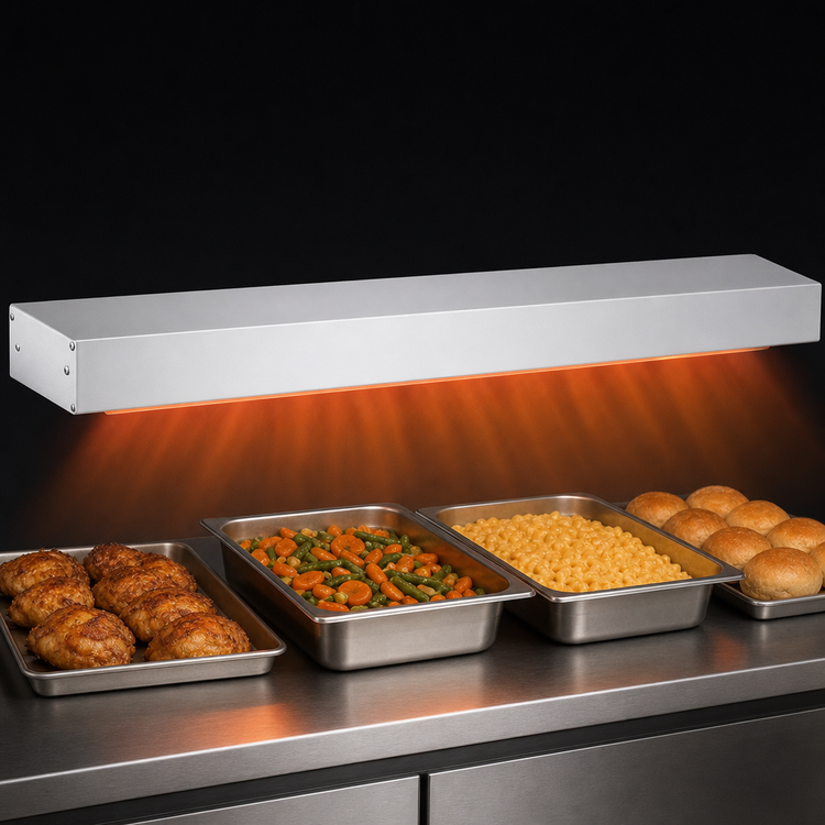 Product image #3 for Hatco Glo-Ray 108-Inch Unlighted Infrared Strip Heater, Standard Wattage, Single Rod, Aluminum, 1850W