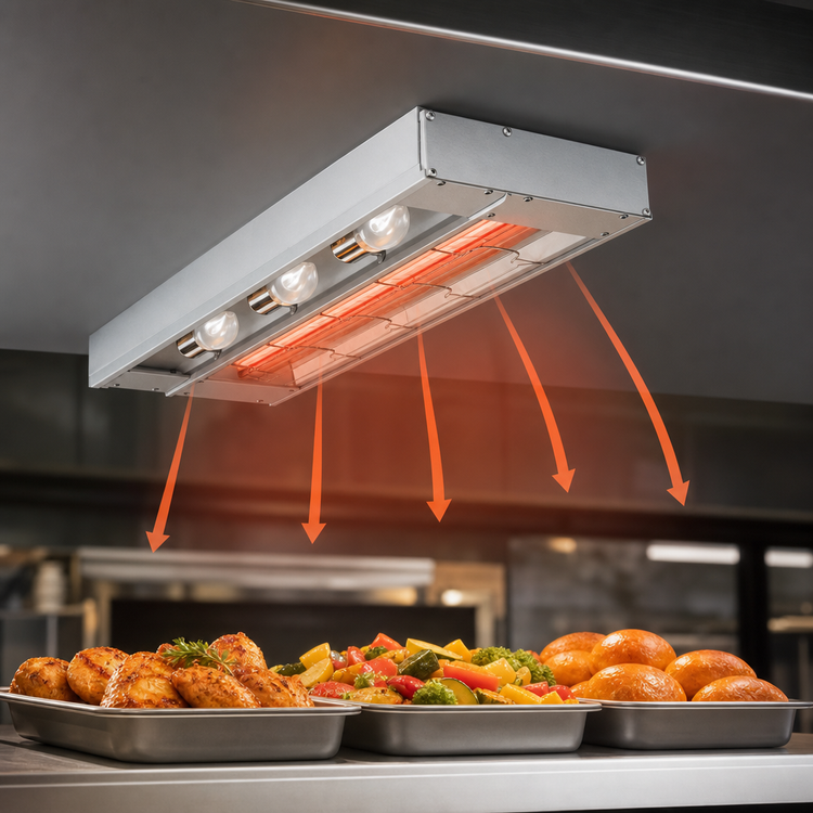 Product image #3 for Hatco Glo-Ray 18-Inch Unlighted Infrared Strip Heater, Aluminum, 450 Watts