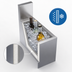 Thumbnail image #3 for Krowne Royal Series Insulated Underbar Bottle Storage and Ice Bin, 6 x 19 Inches, 3-Bottle Capacity