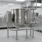 Thumbnail image #2 for Crown DLT-60 60 Gallon Direct Steam Tilting Kettle
