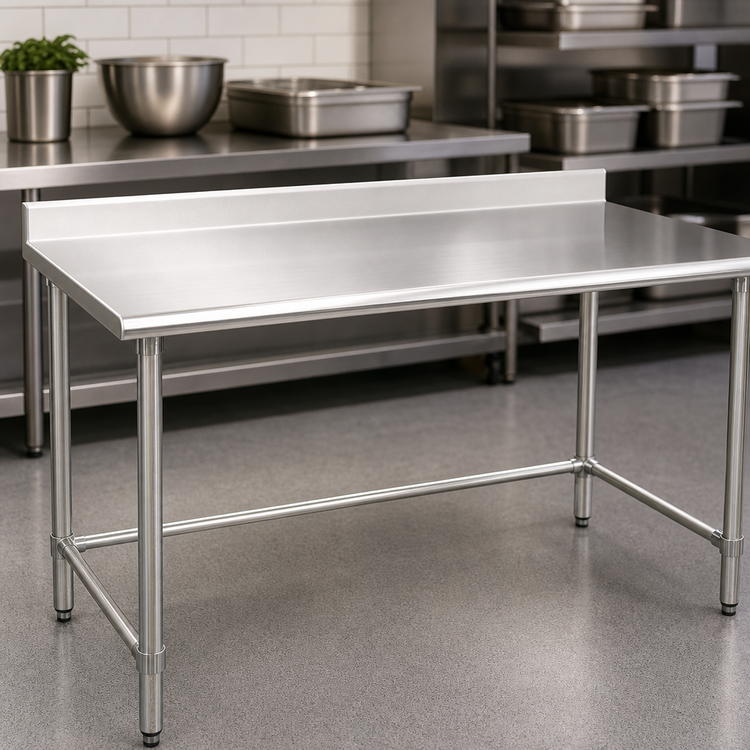 Product image #3 for Eagle Group BlendPort® Budget Series 30" x 24" Stainless Steel Work Table with 4-1/2" Backsplash