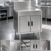 Thumbnail image #3 for Eagle Spec-Bar 304 Stainless Steel Closed Base Workboard Cabinet with Hinged Doors, 36
