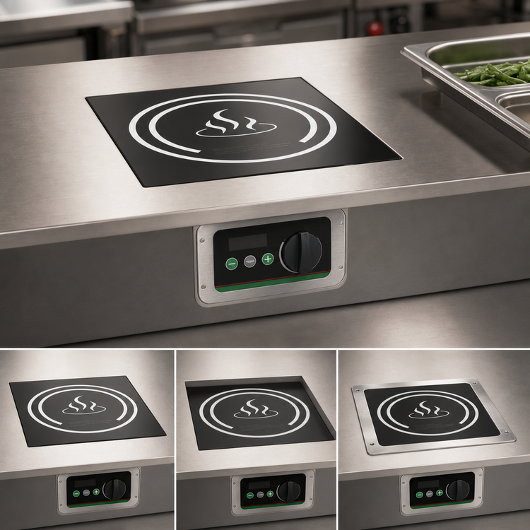Product image #3 for Winco Spectrum™ EIDS-34 Drop-In Induction Cooker, 240V, 3.4 kW