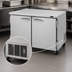 Thumbnail image #3 for Turbo Air PRO Series Two-Section Undercounter Freezer, 12.2 Cu. Ft., Solid Doors, Stainless Steel