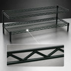 Thumbnail image #3 for Eagle Group QuadTruss FCM1424V 2-Tier Front Case Cantilever Wire Shelving Unit, Steel, Gray, 24"W x 14"D x 14"H