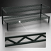 Thumbnail image #3 for Eagle QuadTruss 2-Tier Front Case Merchandise Cantilevered Wire Shelving Unit, 24 x 14 x 14 Inches
