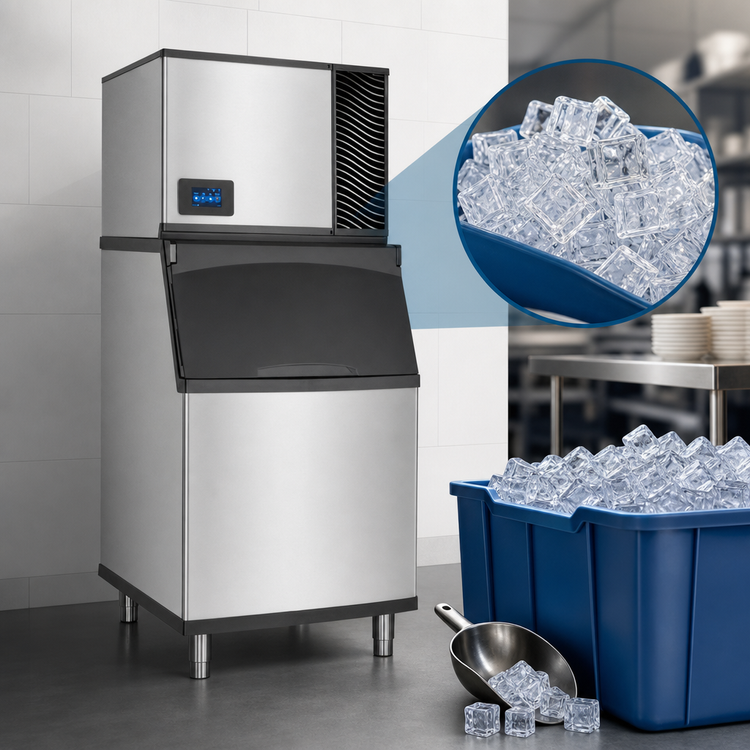 Product image #3 for True Ice Series 30-Inch Full Cube Commercial Ice Maker, Self-Contained Air-Cooled, 630 lb/Day