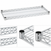 Thumbnail image #3 for Eagle Group QuadTruss 72-Inch W x 30-Inch D Chrome-Plated Wire Shelf, 600 lb. Capacity