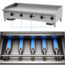 Thumbnail image #3 for Serv-Ware 60-Inch 5-Burner Thermostatic Natural Gas Griddle
