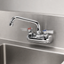 Thumbnail image #3 for Krowne Silver Series Splash-Mounted Commercial Faucet with 6-Inch Swing Spout, 4-Inch Centers