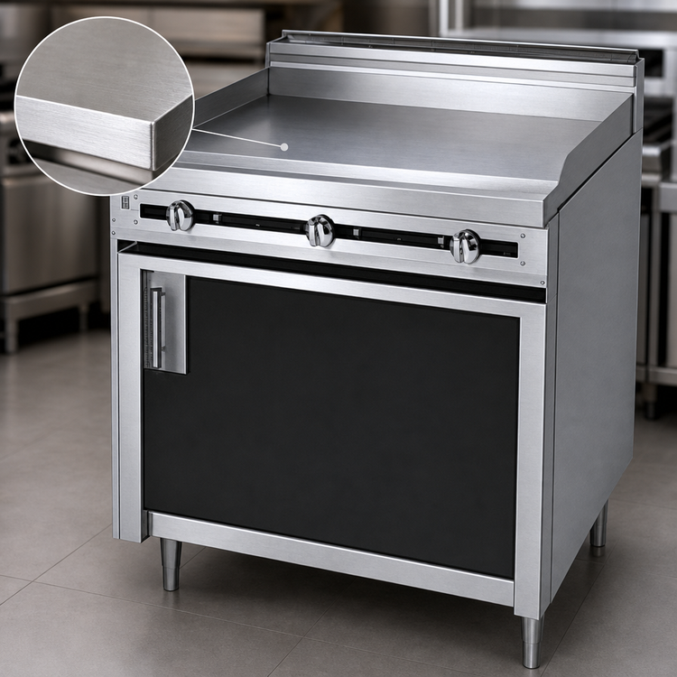 Product image #3 for Jade Range Titan JTRH-72GT 72-Inch Heavy Duty Gas Griddle Top Commercial Range with Cabinet Base