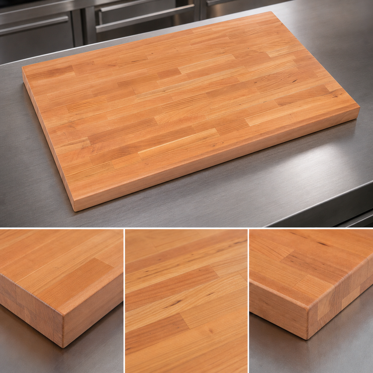 Product image #3 for Boos Block American Cherry Wood Kitchen Countertop with Varnique Finish, 60 x 38 Inches