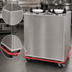 Thumbnail image #3 for Carter-Hoffmann Mobile Enclosed Heated 4-Silo Plate Dispenser Cart for 10-Inch Round Plates