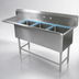 Thumbnail image #3 for John Boos Pro-Bowl 3-Compartment Sink with Left Drainboard, 14-Gauge Stainless Steel
