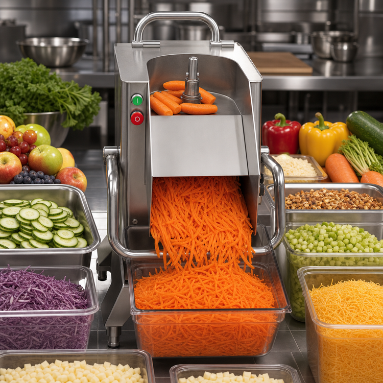 Product image #3 for Hobart FP400i Continuous-Feed Floor Model Food Processor, 132 lb/minute Capacity